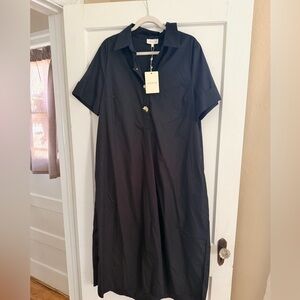🖤 Entro Black Collared Dress (Size Large) – NWT 🖤